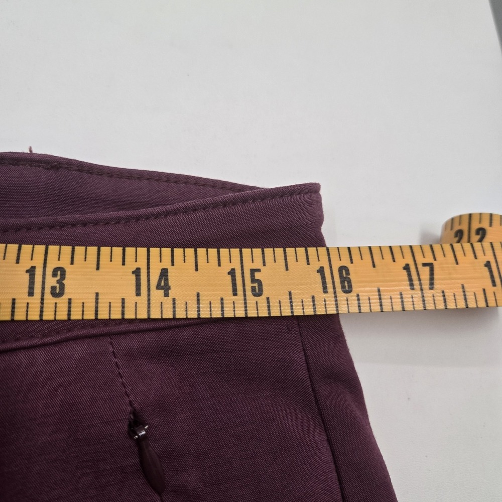 Lila Ryan Women's Pants Wine Colored Chino Straight Leg - Picture 10 of 15